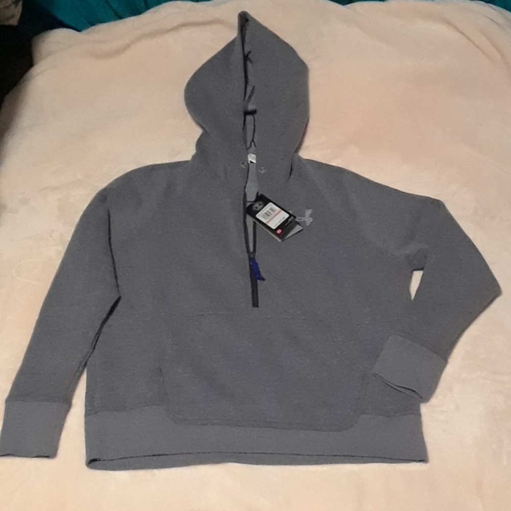 Under Armour FleeceHalf-Zip TrueGrayHoodie. Sz.S